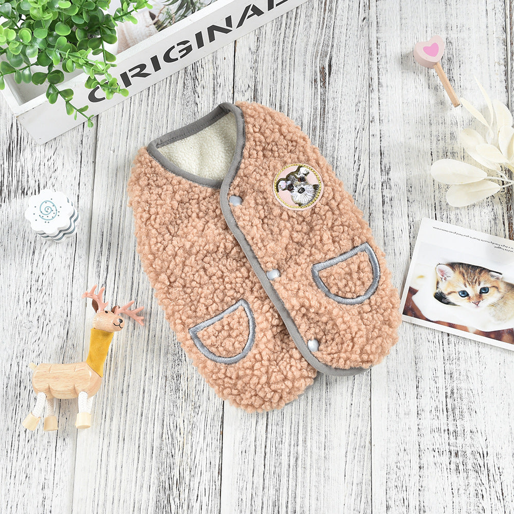 Pet Thickened Autumn And Winter Polar Fleece Vest