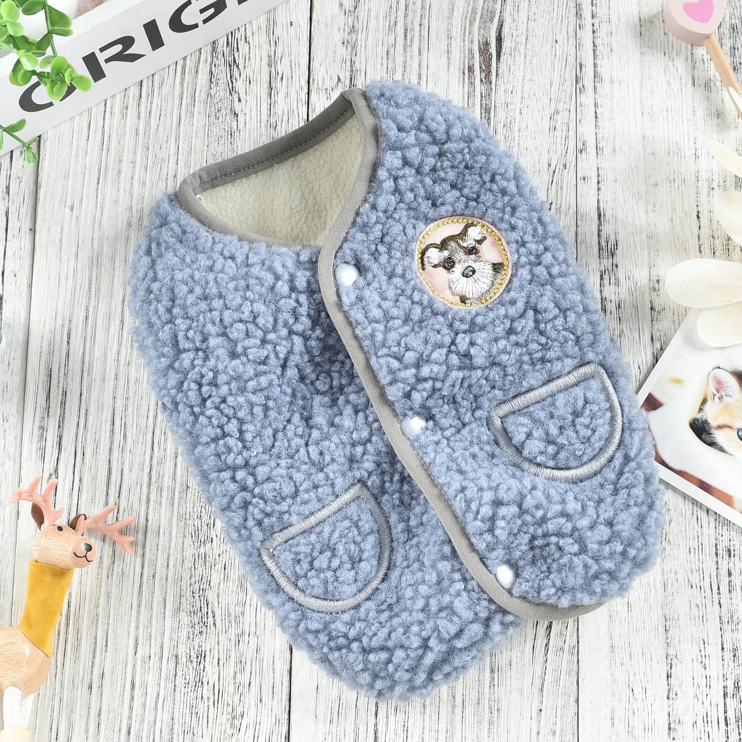 Pet Thickened Autumn And Winter Polar Fleece Vest