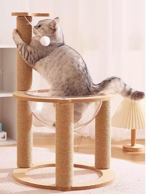 Cat climbing frame cat bed cat tree integrated space capsule cat bed