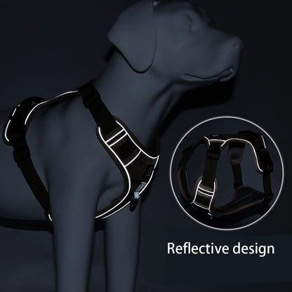 No Pull Dog Harness Reflective Durable Pet Harness Vest With Control Handle For Medium Large Dogs Walking Training Harnesses