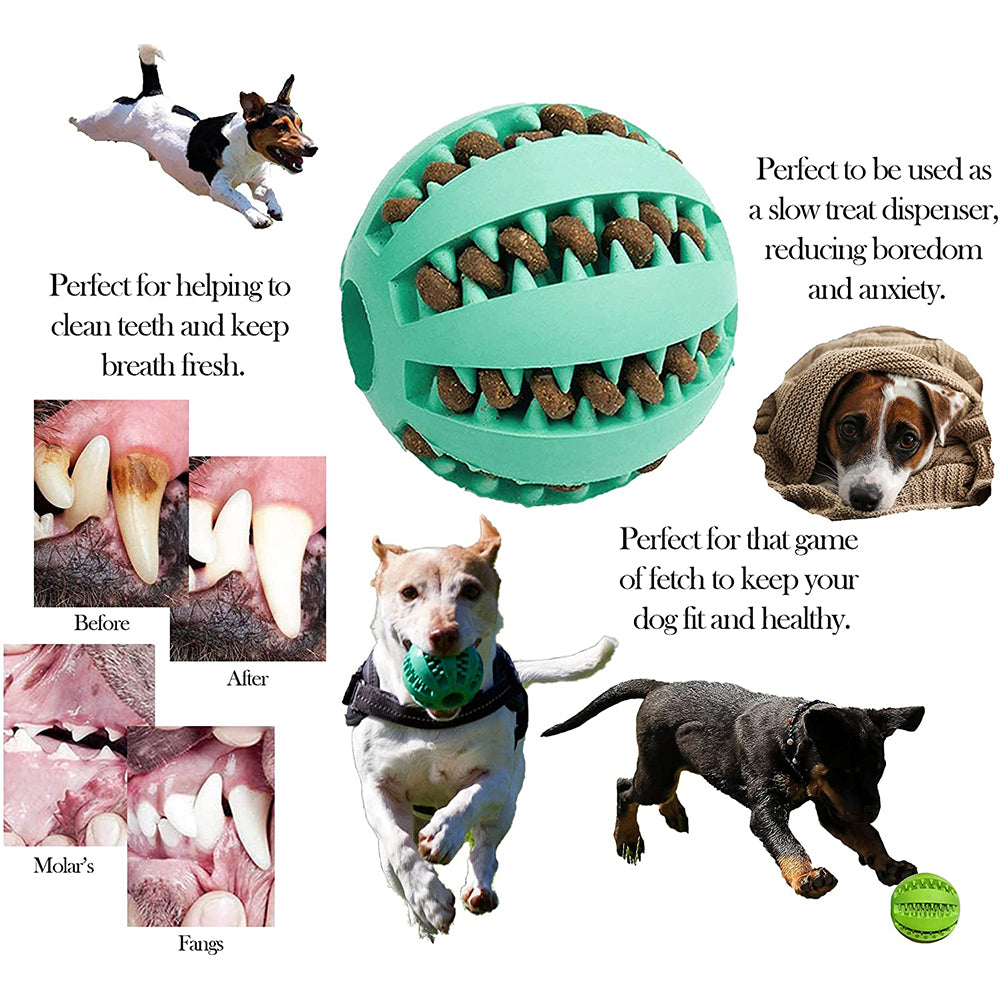 Toys for Dogs Rubber Dog Ball for Puppy Funny Dog Toys for Pet Puppies Large Dogs Tooth Cleaning Snack Ball Toy