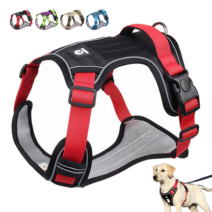 No Pull Dog Harness Reflective Durable Pet Harness Vest With Control Handle For Medium Large Dogs Walking Training Harnesses