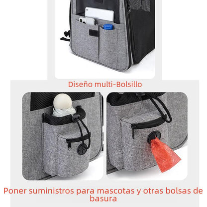 Pet bag backpack cat bag portable breathable foldable extended Dog backpack large capacity pet bag factory