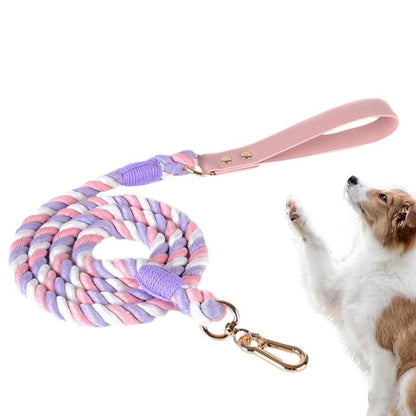 Heavy Duty Dog Leash Training Rope Durable Pet Traction Rope With Comfortable Handle Colorful Cat Harness And Leash Pet Supplies