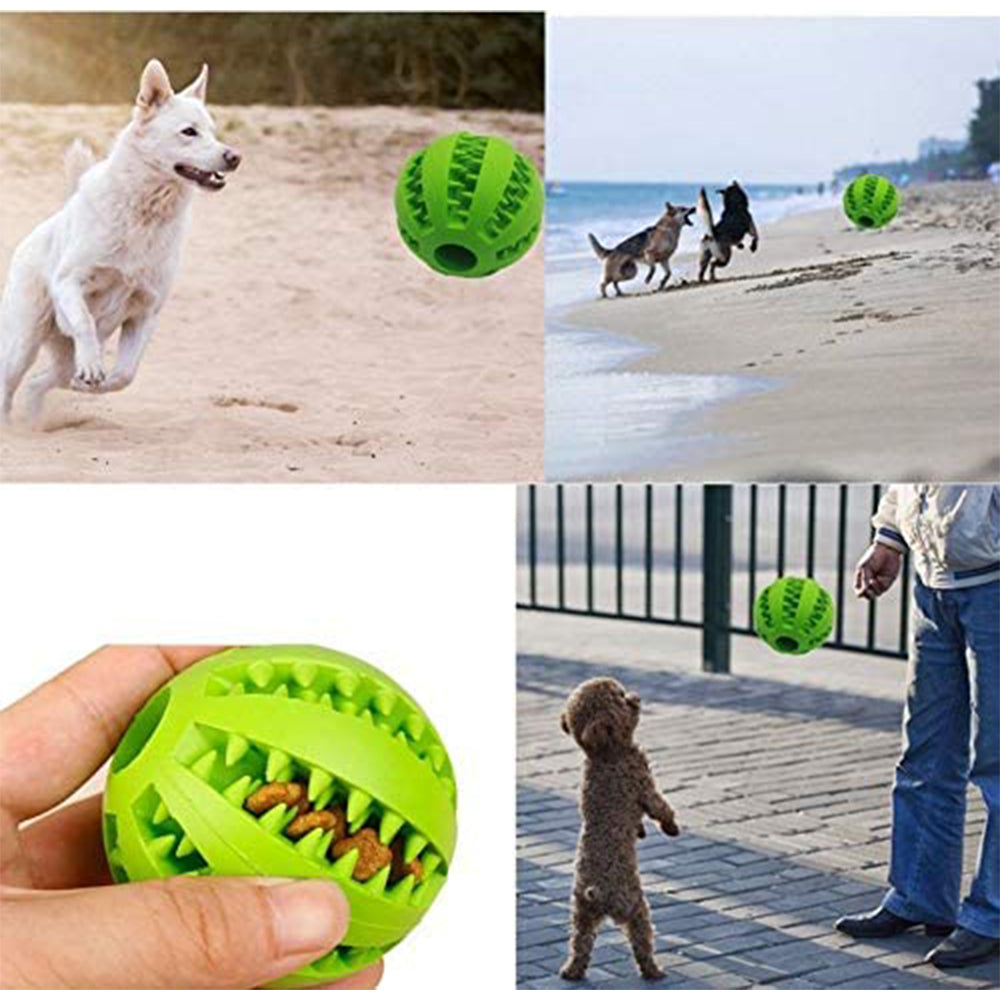 Toys for Dogs Rubber Dog Ball for Puppy Funny Dog Toys for Pet Puppies Large Dogs Tooth Cleaning Snack Ball Toy