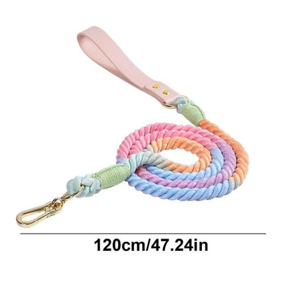 Heavy Duty Dog Leash Training Rope Durable Pet Traction Rope With Comfortable Handle Colorful Cat Harness And Leash Pet Supplies