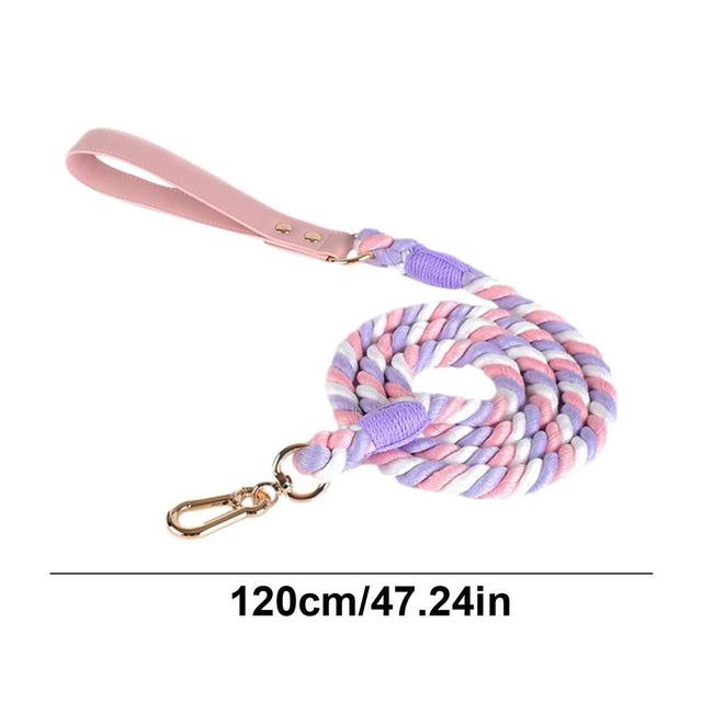 Heavy Duty Dog Leash Training Rope Durable Pet Traction Rope With Comfortable Handle Colorful Cat Harness And Leash Pet Supplies