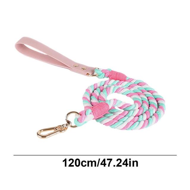 Heavy Duty Dog Leash Training Rope Durable Pet Traction Rope With Comfortable Handle Colorful Cat Harness And Leash Pet Supplies