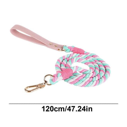 Heavy Duty Dog Leash Training Rope Durable Pet Traction Rope With Comfortable Handle Colorful Cat Harness And Leash Pet Supplies