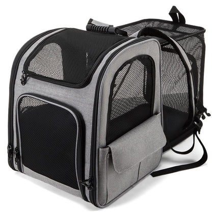 Pet bag backpack cat bag portable breathable foldable extended Dog backpack large capacity pet bag factory