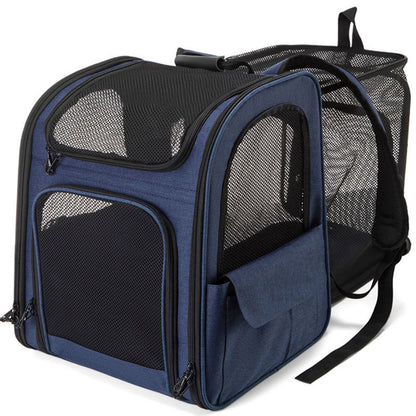 Pet bag backpack cat bag portable breathable foldable extended Dog backpack large capacity pet bag factory