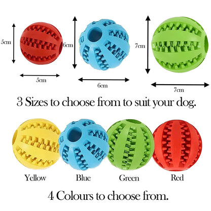 Toys for Dogs Rubber Dog Ball for Puppy Funny Dog Toys for Pet Puppies Large Dogs Tooth Cleaning Snack Ball Toy
