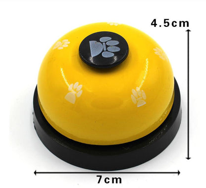 Pet Footprint Ringer Training Cats and Dogs Order Meals Call Bells Metal Sounding Trainer Toys