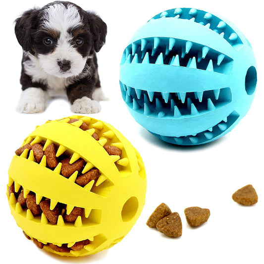 Toys for Dogs Rubber Dog Ball for Puppy Funny Dog Toys for Pet Puppies Large Dogs Tooth Cleaning Snack Ball Toy