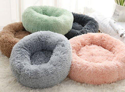 Dog Beds For Small Dogs Round Plush Cat Litter Kennel Pet Nest Mat Puppy Beds