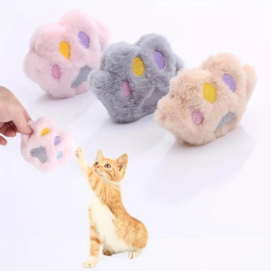 Cat Toys Cute Plush Cat Claws With Catnip to Attract Cats Pet Supplies