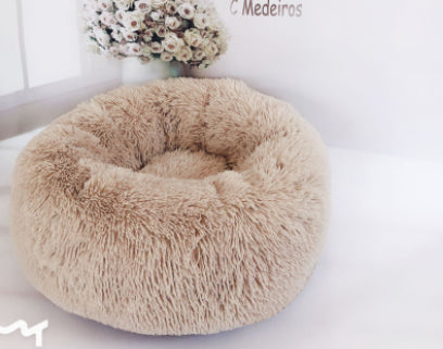 Dog Beds For Small Dogs Round Plush Cat Litter Kennel Pet Nest Mat Puppy Beds